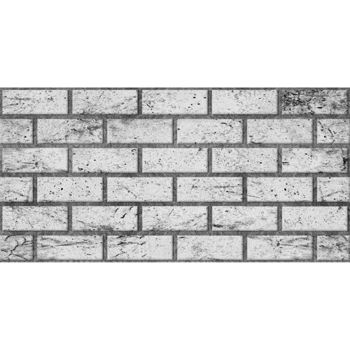 Dombornyomott téglautánzat díszlap, DT-103, 100x50x2 cm