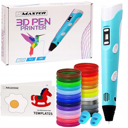 Set creion 3D, Cartuse 200 m, Sabloane, Albastru