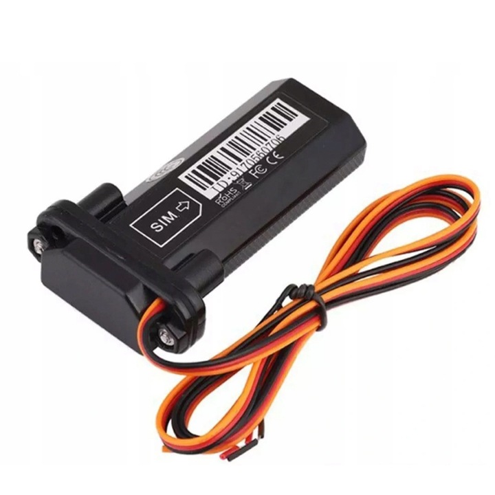 GPS тракер, 10 м, 3.7 V, Черен