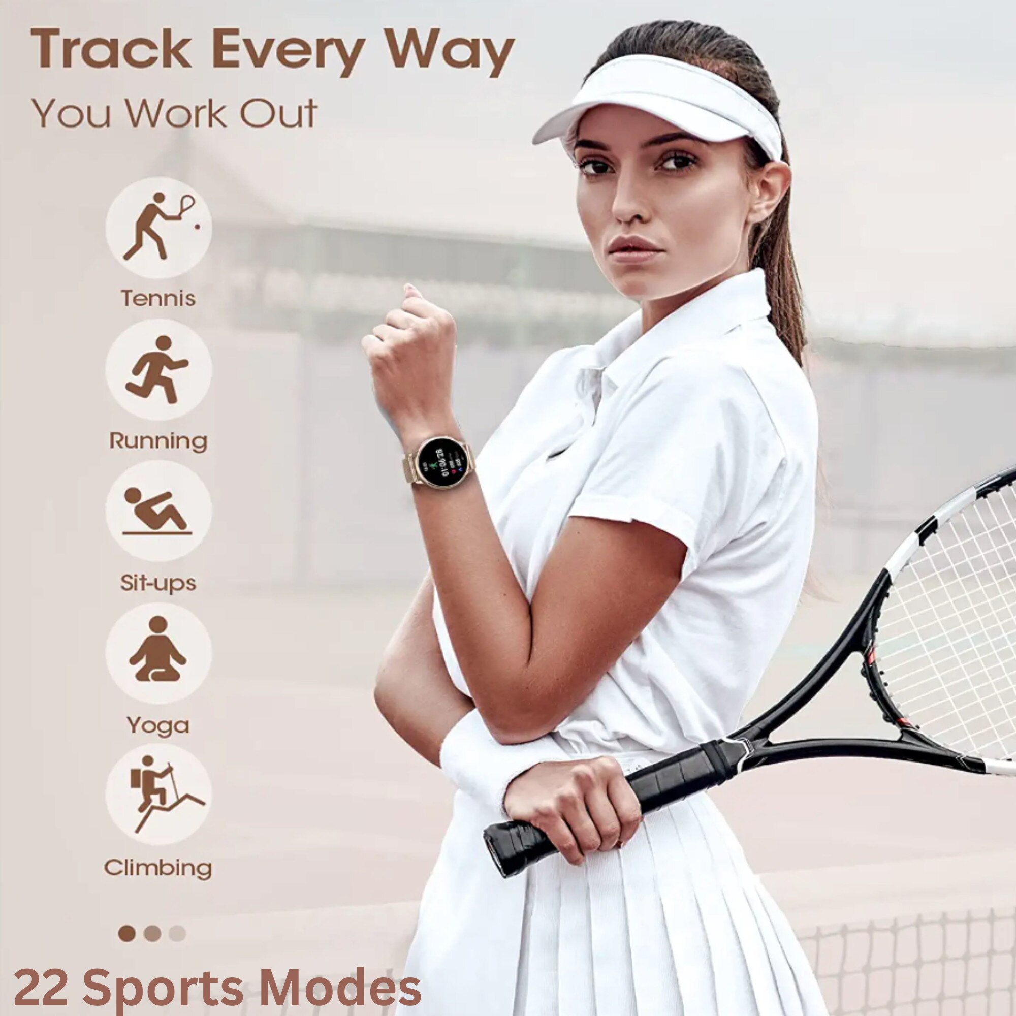 Ceas Smartwatch 1.3" AMOLED Full Touch 360*360 Always ON Display ESL by ...