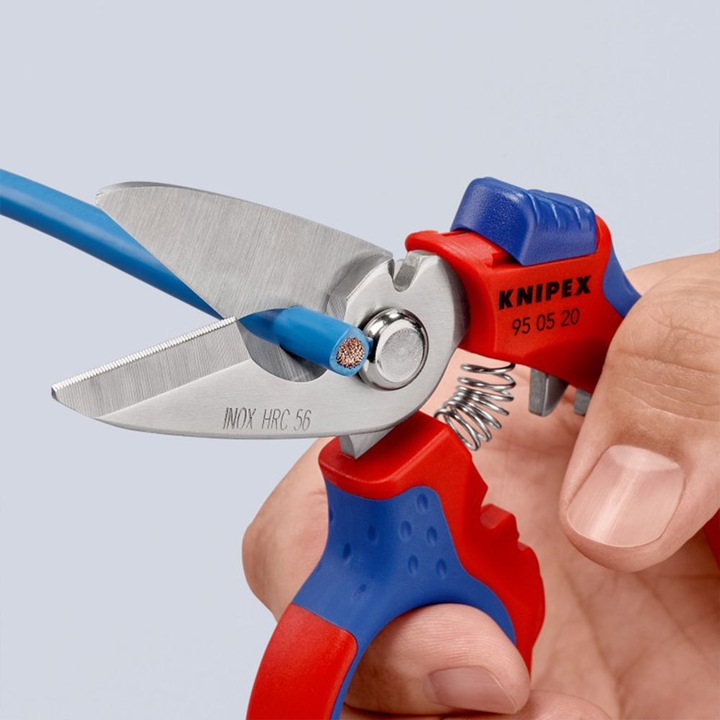 Foarfeca unghiulara electricieni, sertizare ferule, 160 mm KNIPEX 950520SB