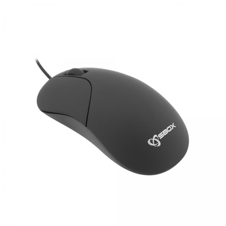 Oптична мишка Sbox M-923B, 1000 dpi, Черна