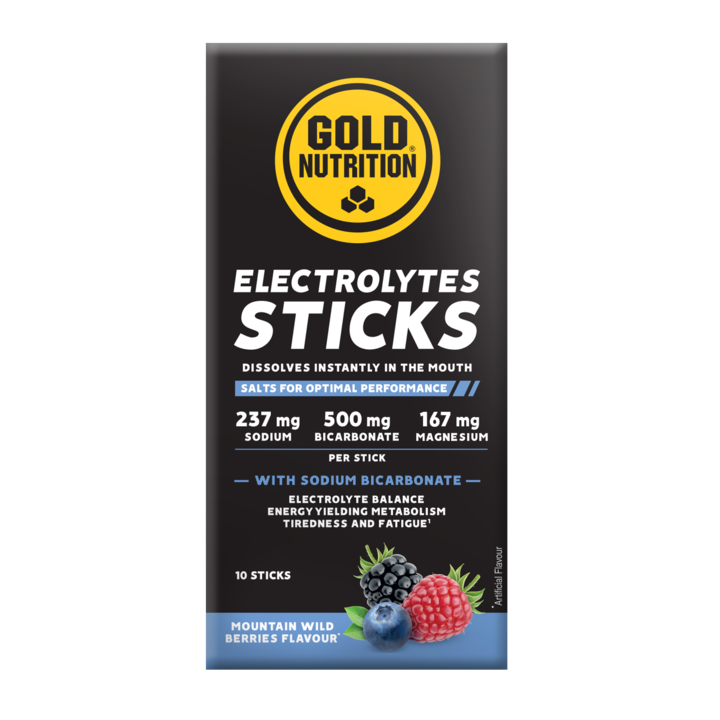 Electroliti cu fructe de padure Electrolytes, GoldNutrition, 10 plicuri