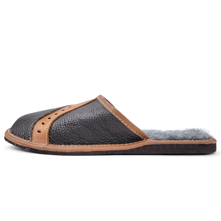 Slapi de Casa, Model 'Highlander Winter', Culoare Maro