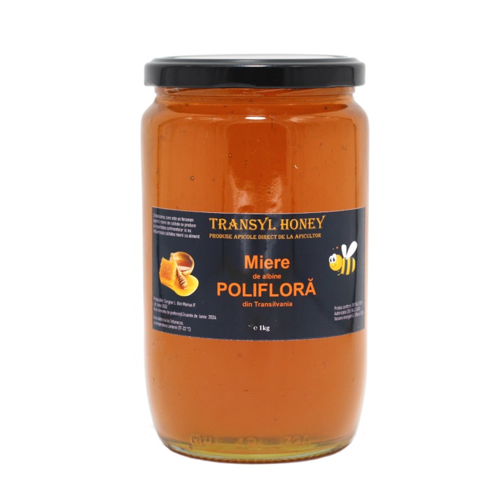 Miere poliflora, 100% naturala direct de la apicultor, 1 kg