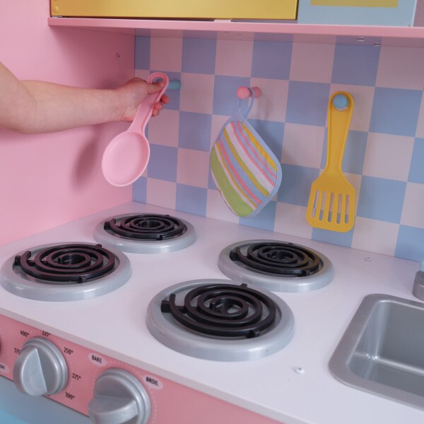 Детска кухня, KidKraft Large Pastel Kitchen eMAG.bg