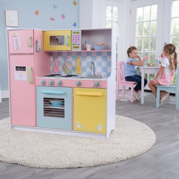 Детска кухня, KidKraft Large Pastel Kitchen eMAG.bg