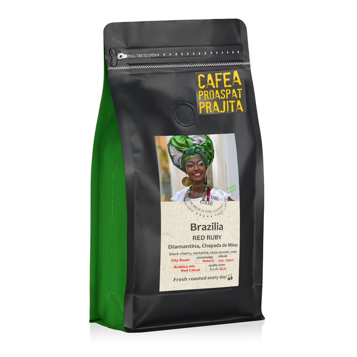 Cafea Proaspat Prajita, 1000 gr, Brazilia Speciality Coffee, 100% Arabica, boabe