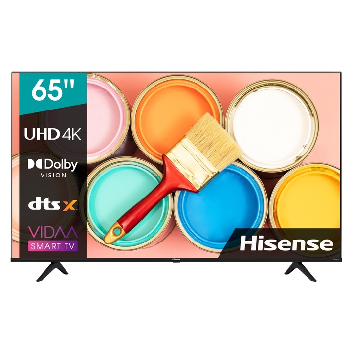 Televizor LED Hisense 65A6BG, 164 cm, 4K, Ultra HD, Clasa G