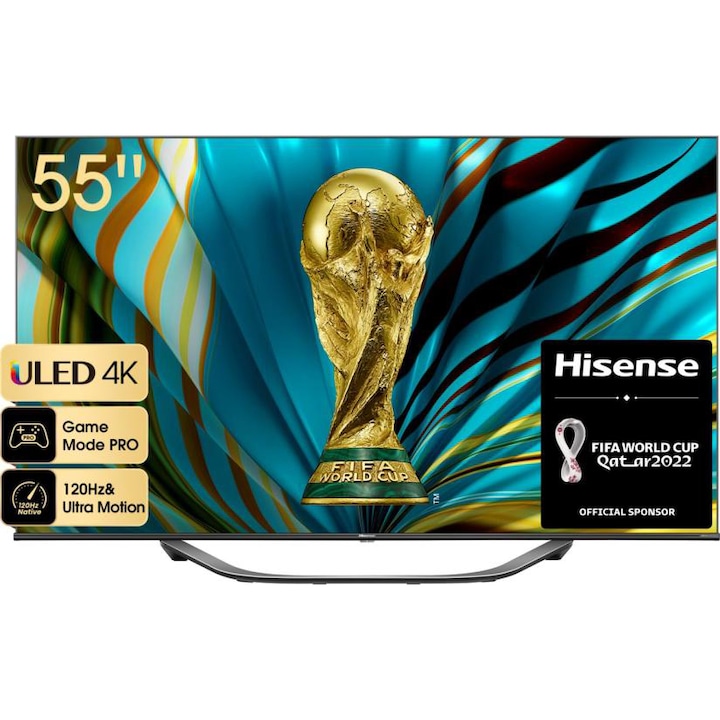 Hisense 55U7HQ Smart ULED Televízió, 138 cm, 4K, Ultra HD