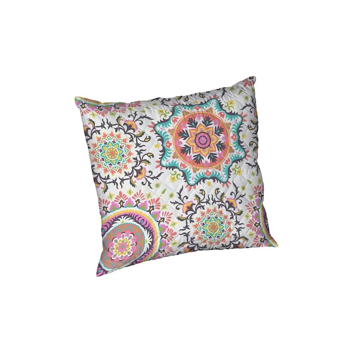 Perna Kantha, microfibra matlasata Alcam, 70x70 cm
