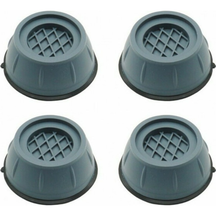 Set 4 picioruse antivibratii, anti-zgomot si antiderapante pentru masina de spalat