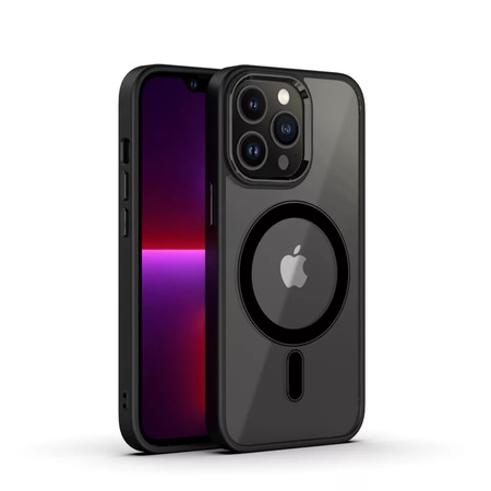 Husa pentru Iphone 11 Pro, compatibila Magsafe, Hybrid, Carcasa Antisoc, Rama Neagra