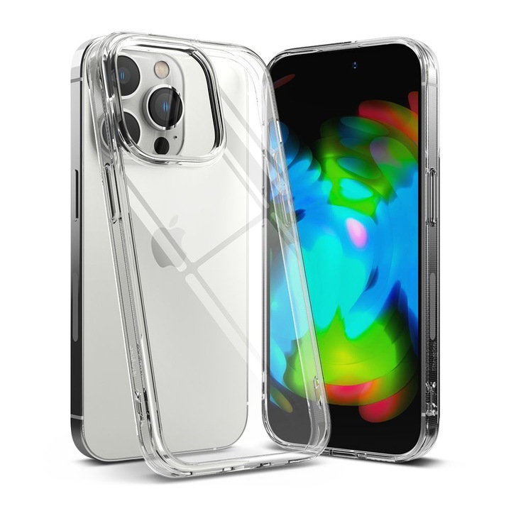 Силиконов калъф, съвместим с iPhone 14 Pro Max, ултратънък, супер гъвкав, прозрачен