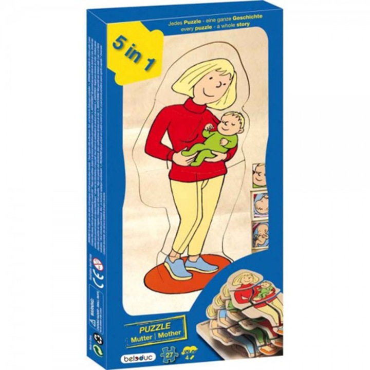 Anya és gyermeke réteges puzzle