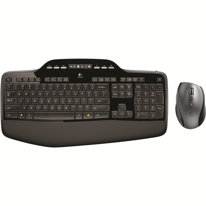 Комплект безжични клавиатура + мишка Logitech Desktop MK710