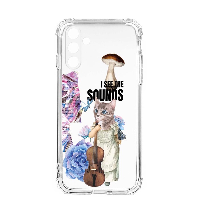 Husa BestCase® Anti Shock, Compatibila Cu Samsung Galaxy S23, I See The Sounds, Rezistenta La Socuri, Protectie Camera, AS 914