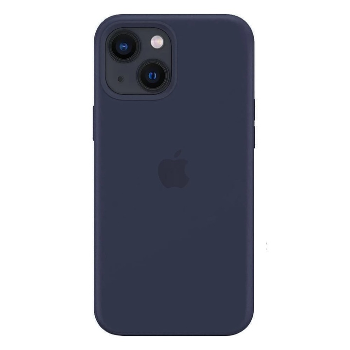 Husa Compatibila cu Apple, iPhone 14 Plus, silicon, microfibra, Navy Blue