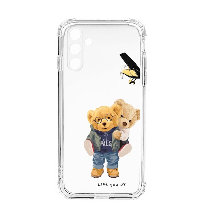 Husa BestCase® Anti Shock, Compatibila Cu Samsung Galaxy S23, Teddy Bear Lift me up, Rezistenta La Socuri, Protectie Camera, AS 933