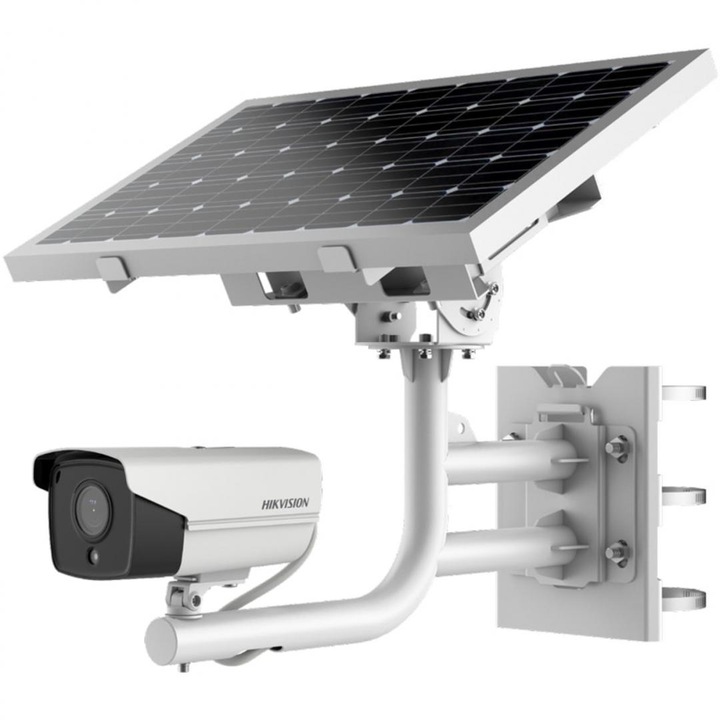 Camera de supraveghere Hikvision IP Bullet 4G cu panou solar