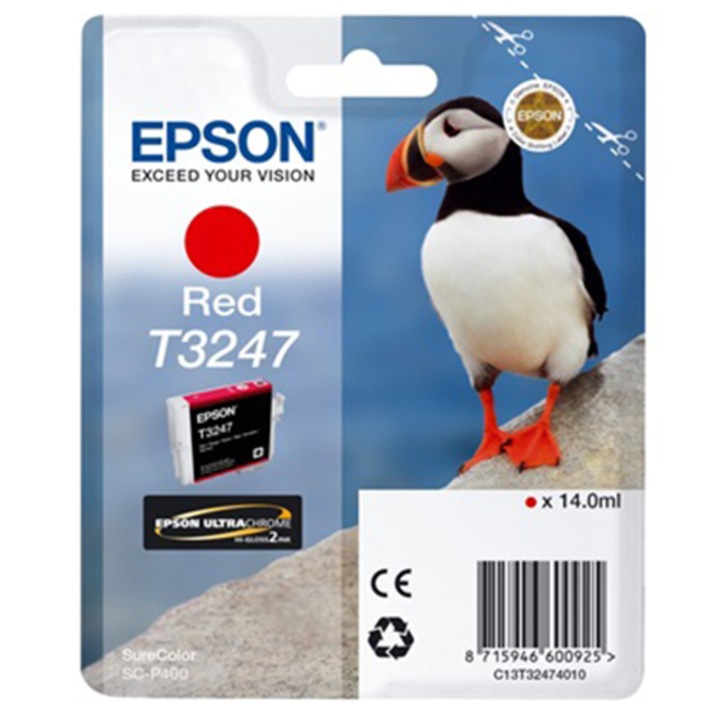 EPSON Epson SureColor P400 Tintapatron, Piros, 14 ml