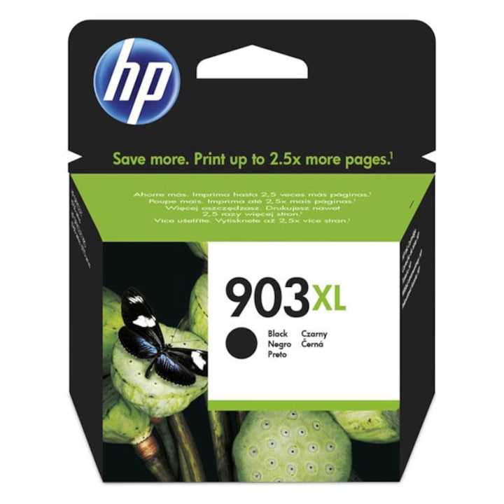Cartus cerneala HP 903XL High Yield Black, T6M15AE, eligibil Instant Ink