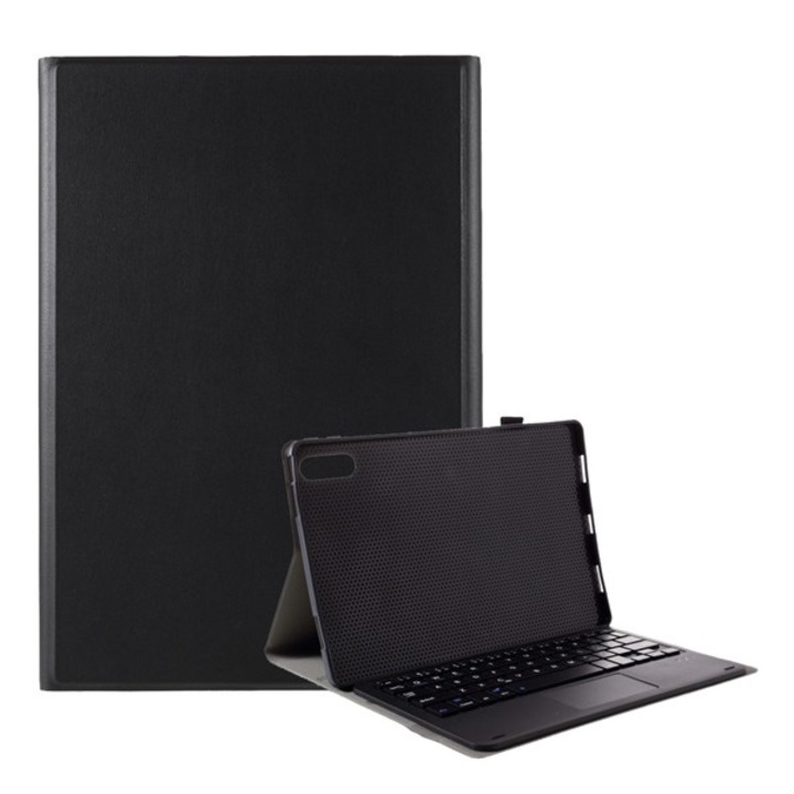 Tablet tok, kompatibilis, Lenovo Tab P11 Pro (TB-J706F) Gigapack tok álló, bőr hatású (flip, bluetooth billentyűzet, asztali tartó, qwerty, angol nyelvű) fekete, gyártói csomagolás
