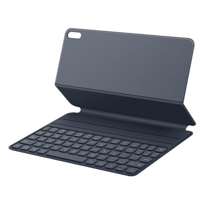 Huawei MatePad 10.4 WIFI (BAH3-W09) / MatePad 10.4 LTE (BAH3-AL00) / MatePad Pro WIFI (MRX-W19) Huawei bluetooth billentyűzet (asztali tartó funkció, qwerty, angol nyelvű) sötétszürke