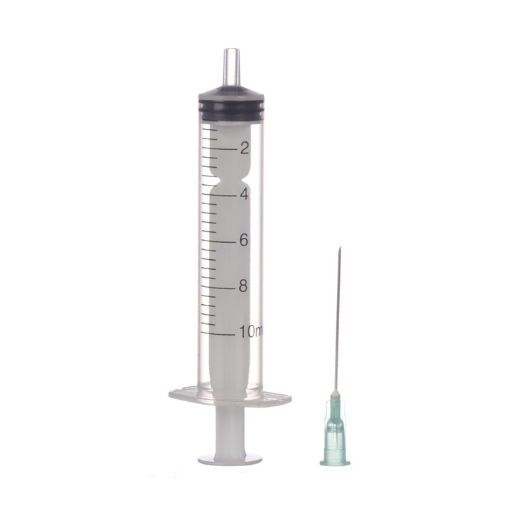 Fecskendő szett, 10 ml steril tűvel 21G x 1 ½