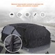 Portbagaj auto plafon, textil, impermeabil pentru drumetii, portabil cu prindere ajustabila universala, 585 L, Negru