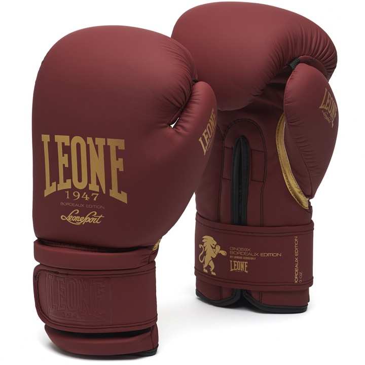 Leone Boxing Gloves Bordeaux 12 Oz