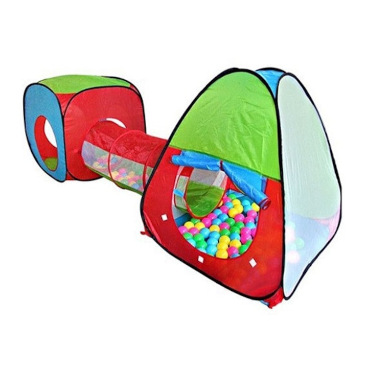 Палатки Bambino 2бр с тунел, многоцветни
