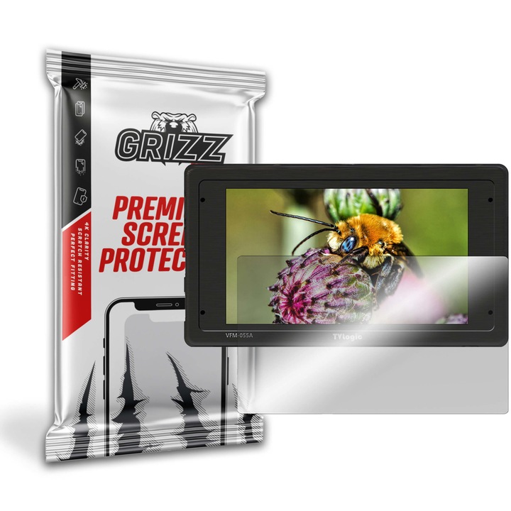 Protectie film ecran, GrizzGlass HybridGlass sticla hibrida pentru TVLogic VFM-055A