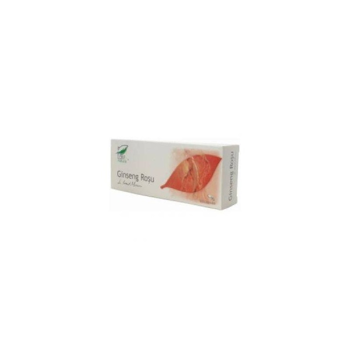 Ginseng Rosu 200mg 30cps Medica