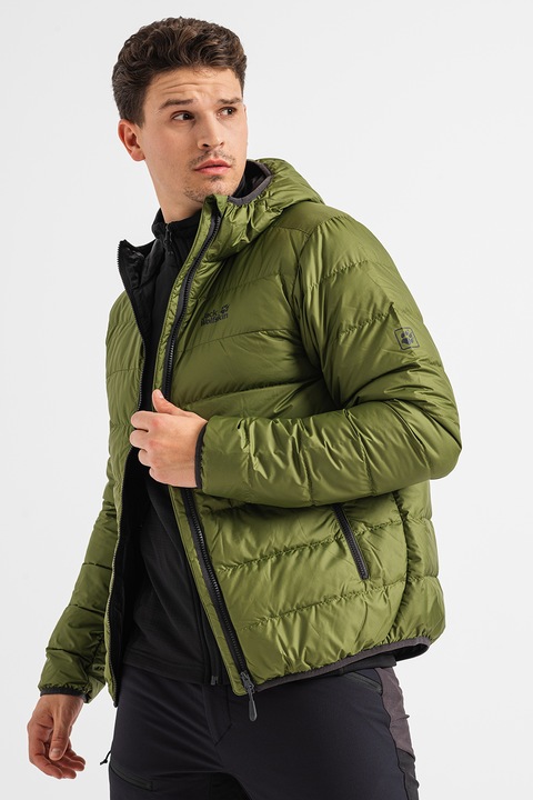 Jack Wolfskin, Зимно яке Helium с пухена вата, Каки