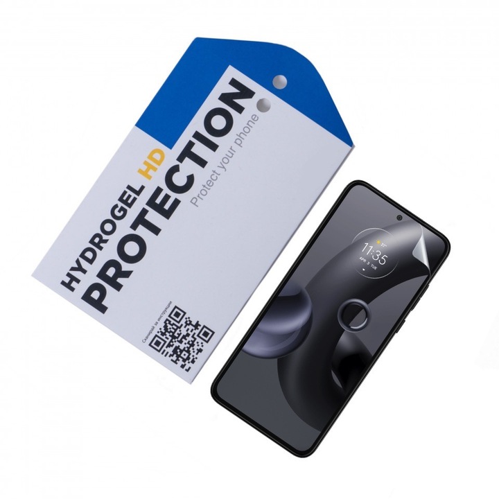 Удароустойчив протектор ОфисиТе за Motorola Edge 30 Neo, Hydrogel HD, Privacy покритие