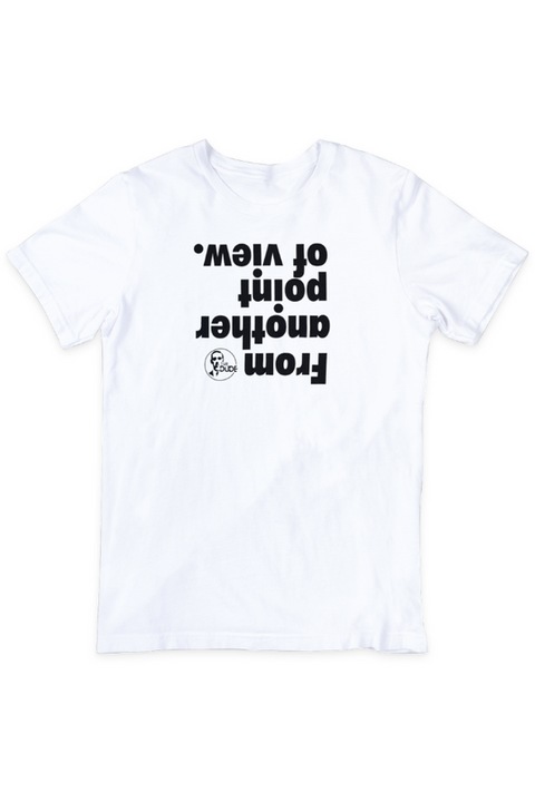 Tricou unisex, From Another Point, Alb