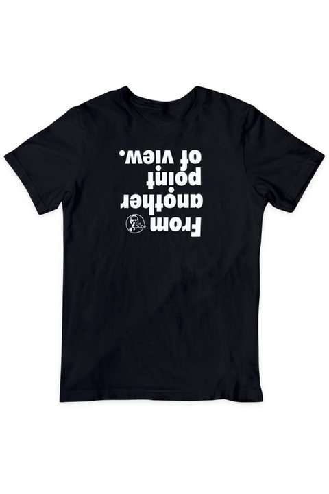 Tricou unisex, From Another Point, Negru