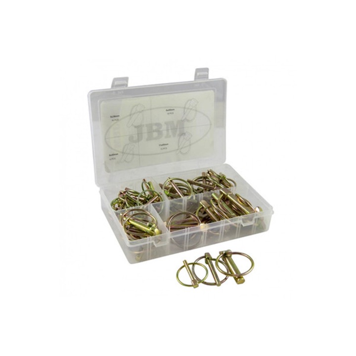 Trusa de conectori cu inel JBM 45136, 16 buc 5 x 36, 18 buc 6 x 45, 6 buc 8 x 45, 10 buc 11 x 45