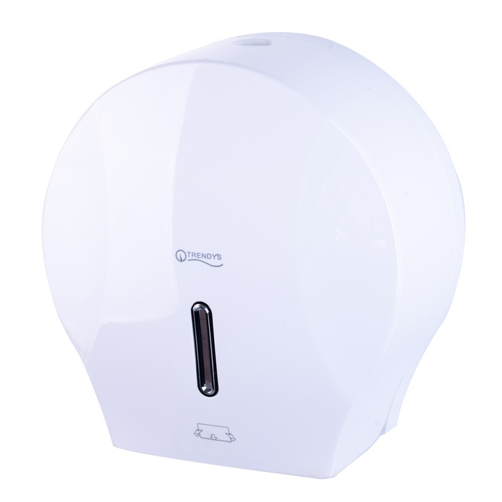Dispenser hartie igienica, TRENDY’S, jumbo alb