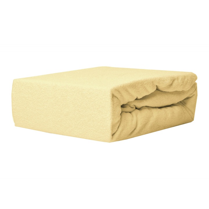 Чаршаф с ластик, 12899804, Микрофибър, Кремав, 60 х 120 см