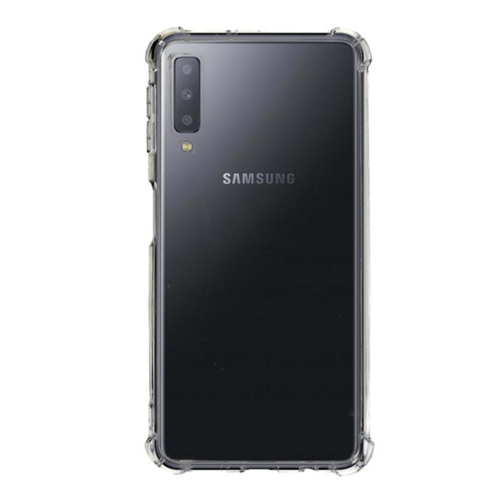 Mobiltelefon tok, kompatibilis, Samsung Galaxy A7 (2018) SM-A750F Gigapack szilikon telefonvédő (ütésállóság, légpárnás sarok) átlátszó, gigapack csomagolás