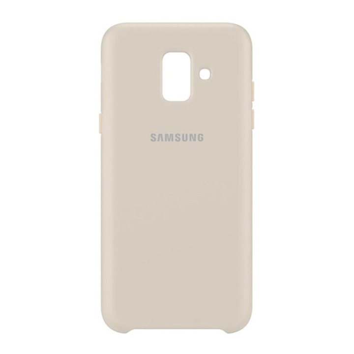 SAMSUNG műanyag telefonvédő (dupla rétegű, gumírozott) ARANY Samsung Galaxy A6 (2018) SM-A600F