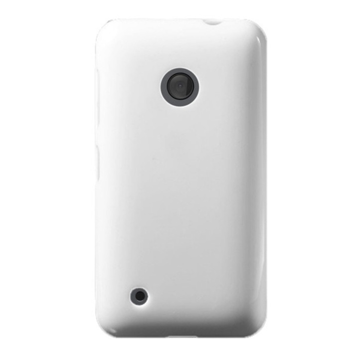 Силиконов калъф за мобилен телефон Gigapack бял гланц, съвместим: Nokia Lumia 530