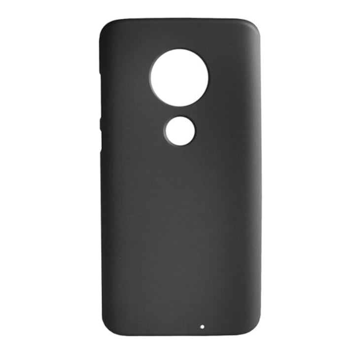 Mobiltelefon tok, kompatibilis, Motorola Moto G7 Plus (XT1965) / Moto G7 (XT1962) Gigapack szilikon telefonvédő (matt) fekete, gigapack csomagolás