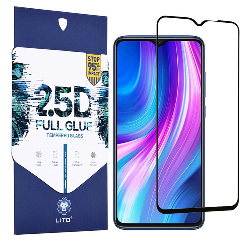 Защитно стъклено фолио за Xiaomi Redmi 9A / 9C, Lito 2.5D Full Cover ...