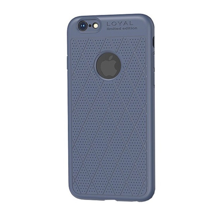 HOCO ADMIRE szilikon telefonvédő (ultravékony, 0.8 mm, lyukacsos, rombusz minta, logó kivágás) KÉK Apple iPhone 6 Plus 5.5, Apple iPhone 6S Plus 5.5