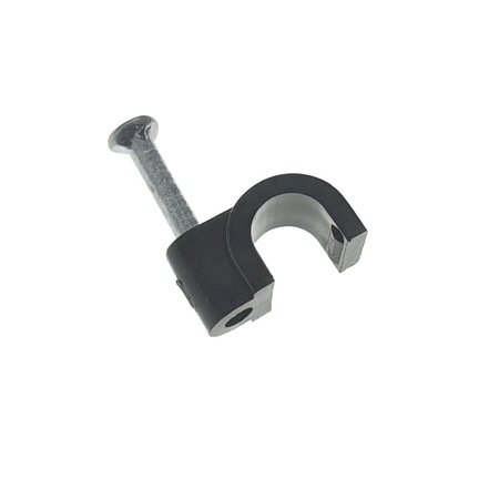 Set 100 bucati cleme cablu 5mm, cui de otel 14mm, pentru prindere si ...