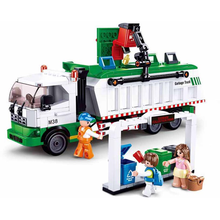 Set de constructie camion, Sluban, 432 piese, Multicolor