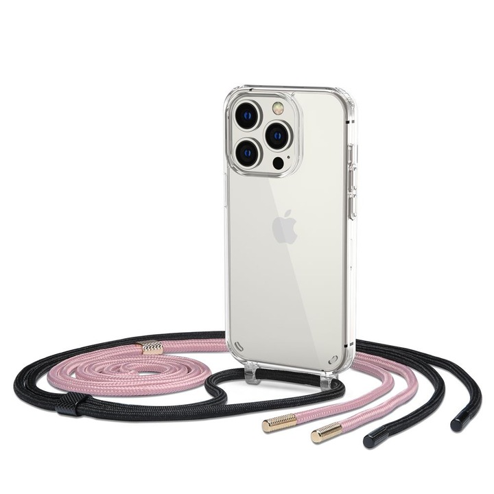 Tech-Protect FlexAir lánctok Apple iPhone 14 Pro Black & Pink telefonhoz